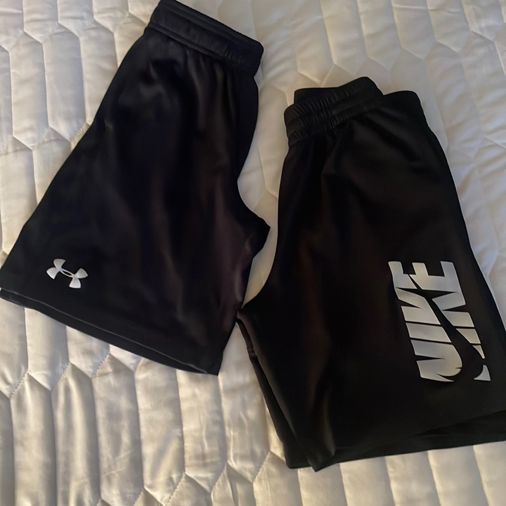 Under armour and Nike  kids shorts